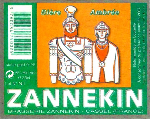 etiquette BRASSERIE ZANNEKIN 17