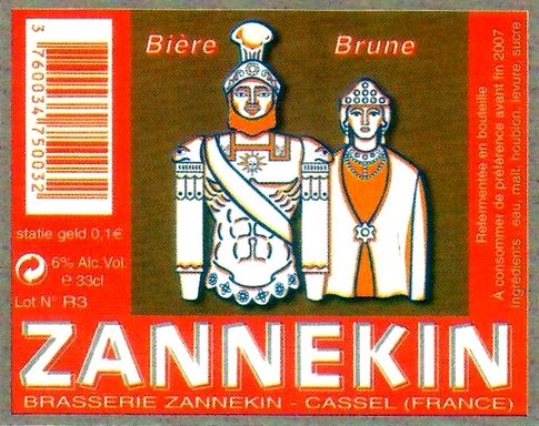 etiquette BRASSERIE ZANNEKIN 18