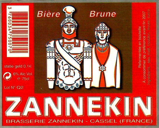 etiquette BRASSERIE ZANNEKIN 20