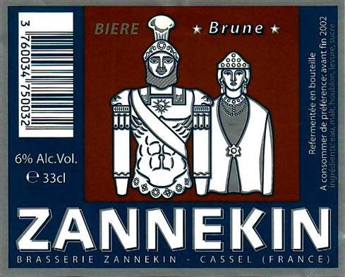 etiquette BRASSERIE ZANNEKIN 22