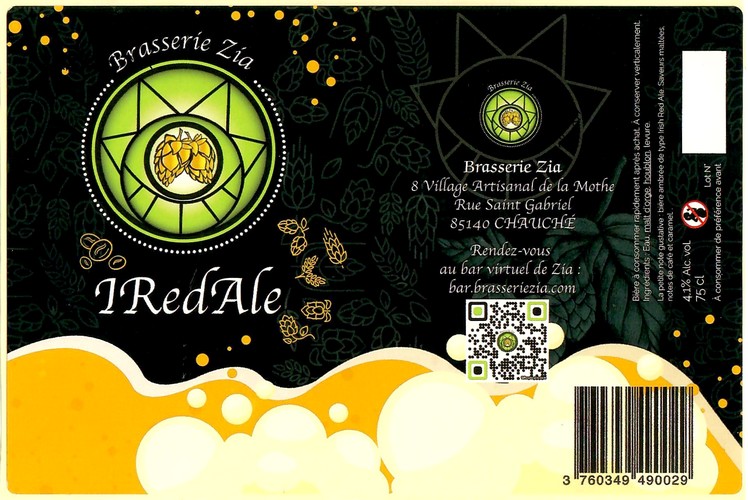 Etiquette BRASSERIE ZIA 03
