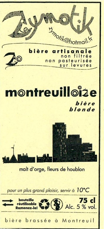 Etiquette BRASSERIE ZYMOTIK 02