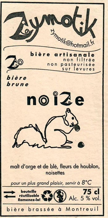 Etiquette BRASSERIE ZYMOTIK 16