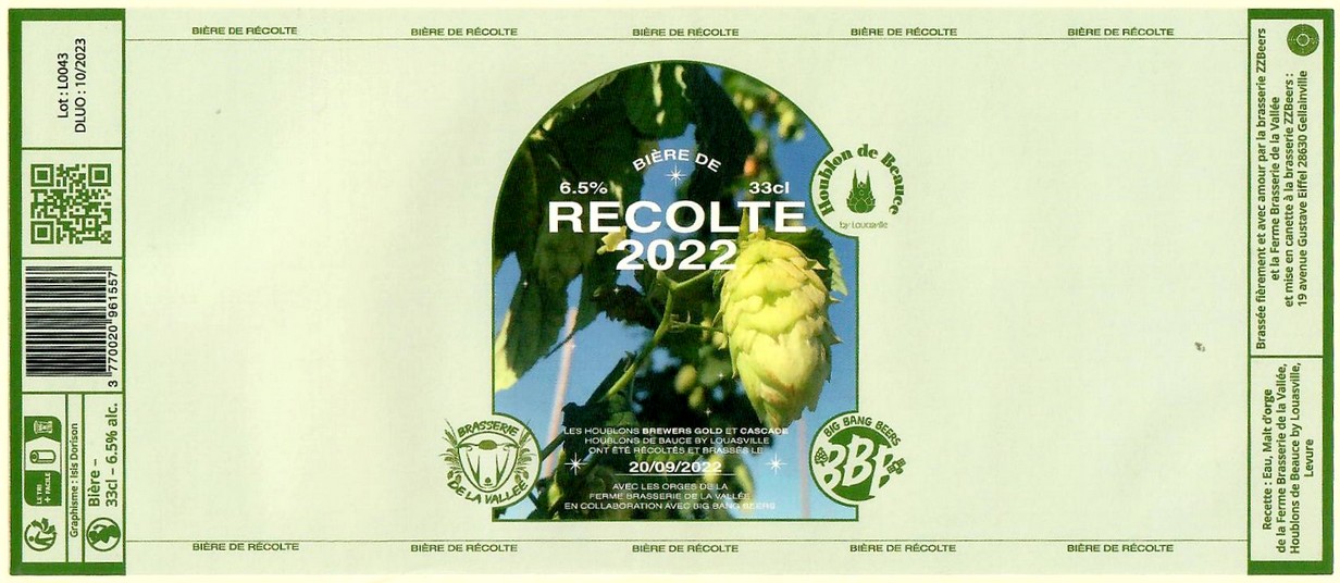 Etiquette BRASSERIE ZZ BEERS 16