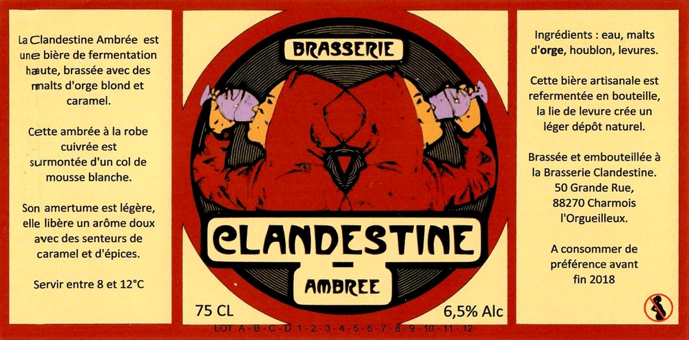 Etiquette LA BRASSERIE CLANDESTINE 03