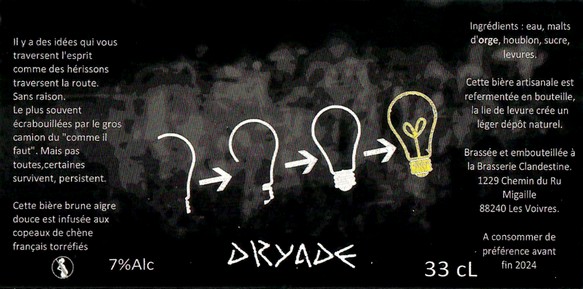 Etiquette LA BRASSERIE CLANDESTINE 28