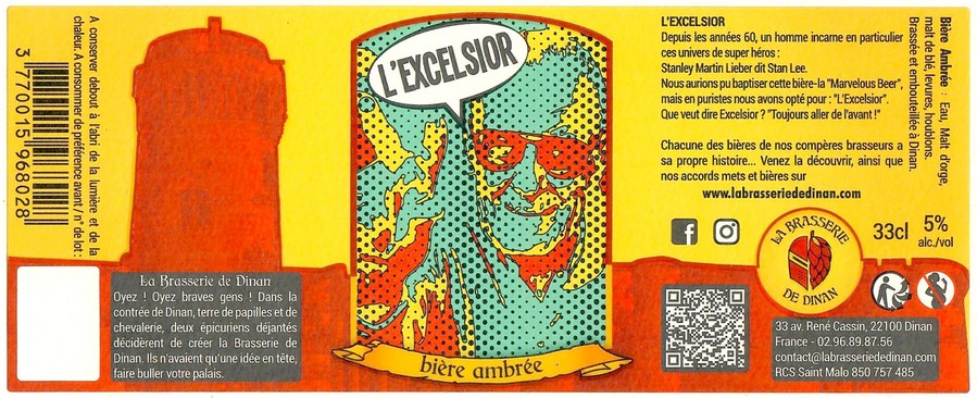 Etiquette LA BRASSERIE DE DINAN 01