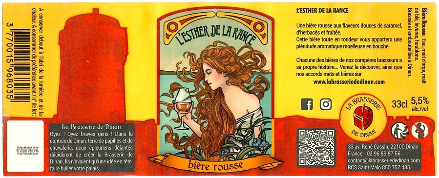 Etiquette LA BRASSERIE DE DINAN 02