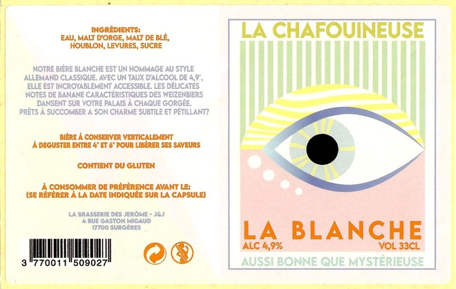 Etiquette LA BRASSERIE DES JEROME 07