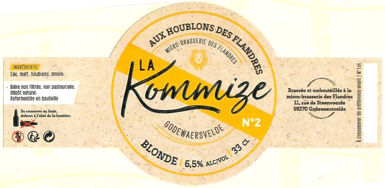 Etiquette MICRO BRASSERIE DES FLANDRES 01