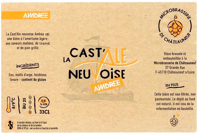 Etiquette MICROBRASSERIE DE CHATEAUNEUF 01