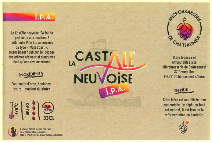 Etiquette MICROBRASSERIE DE CHATEAUNEUF 03