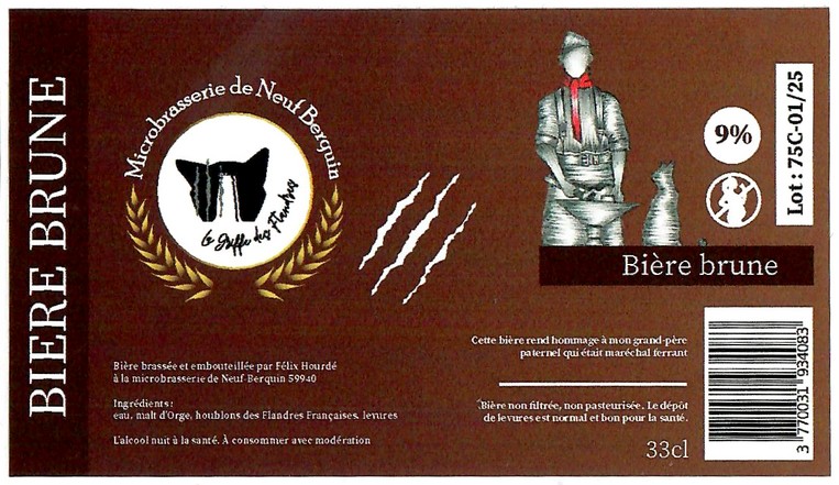 Etiquette MICROBRASSERIE DE NEUF BERQUIN 27