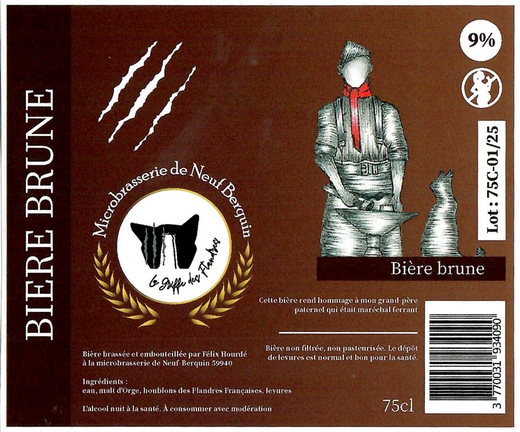 Etiquette MICROBRASSERIE DE NEUF BERQUIN 28