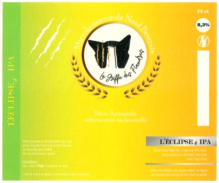 Etiquette MICROBRASSERIE DE NEUF BERQUIN 31