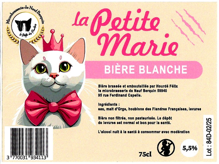 Etiquette MICROBRASSERIE DE NEUF BERQUIN 34