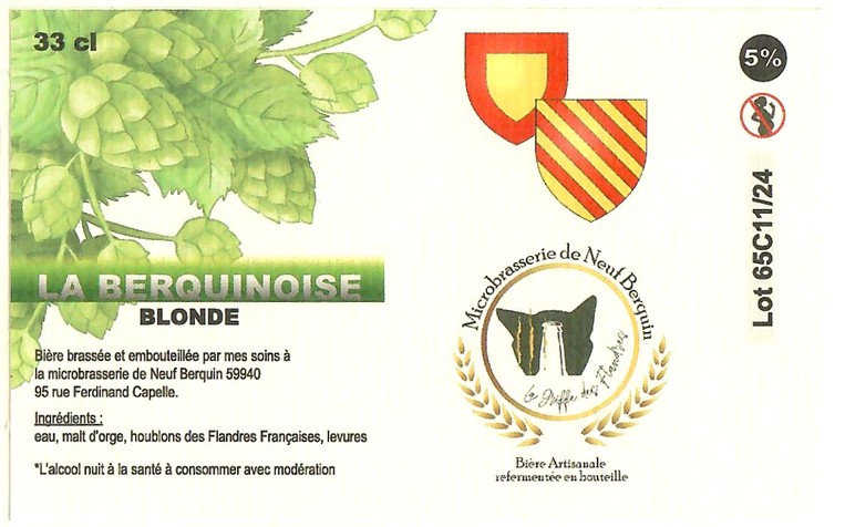 Etiquette MICROBRASSERIE DE NEUF BERQUIN 35