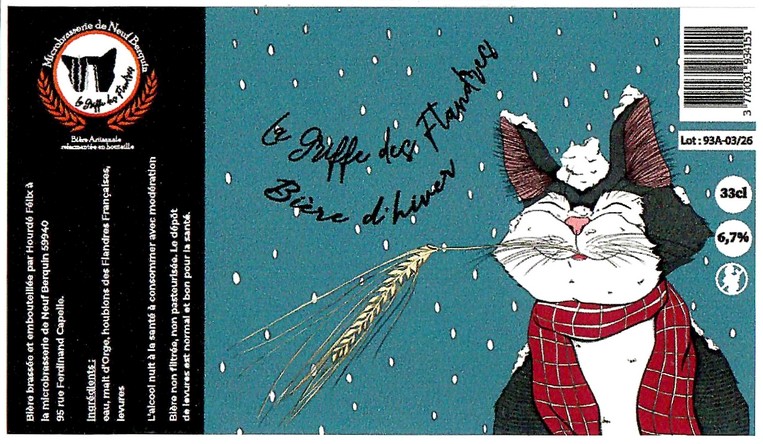 Etiquette MICROBRASSERIE DE NEUF BERQUIN 43