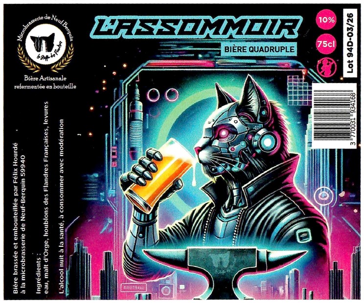 Etiquette MICROBRASSERIE DE NEUF BERQUIN 52