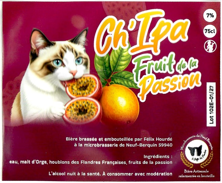 Etiquette MICROBRASSERIE DE NEUF BERQUIN 56