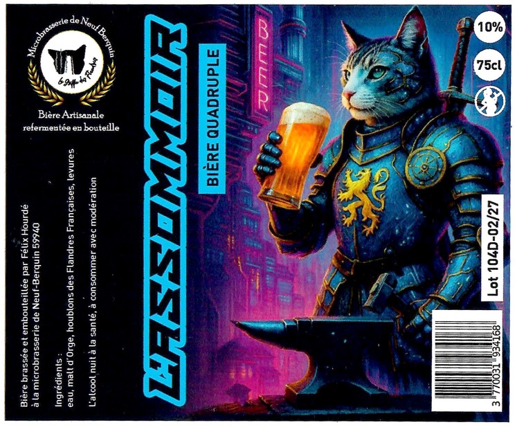 Etiquette MICROBRASSERIE DE NEUF BERQUIN 57