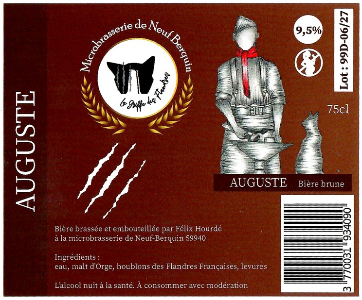 Etiquette MICROBRASSERIE DE NEUF BERQUIN 58