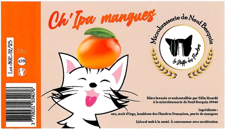 Etiquette MICROBRASSERIE DE NEUF BERQUIN 59