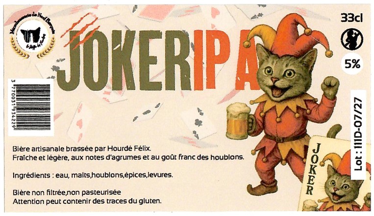 Etiquette MICROBRASSERIE DE NEUF BERQUIN 60