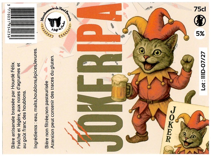 Etiquette MICROBRASSERIE DE NEUF BERQUIN 61
