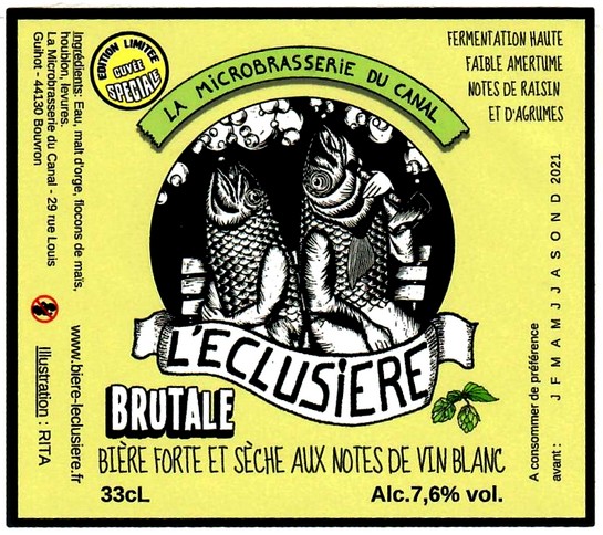 etiquette MICROBRASSERIE DU CANAL 12