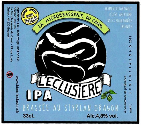 etiquette MICROBRASSERIE DU CANAL 14