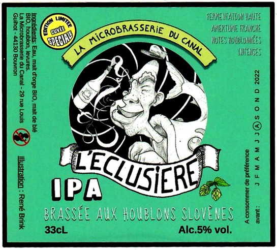 etiquette MICROBRASSERIE DU CANAL 16