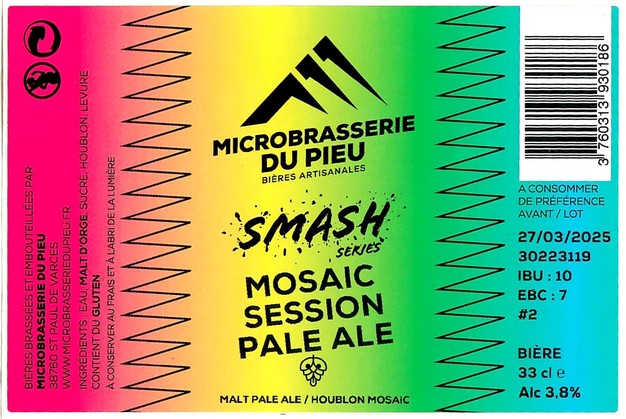 Etiquette MICROBRASSERIE DU PIEU 02