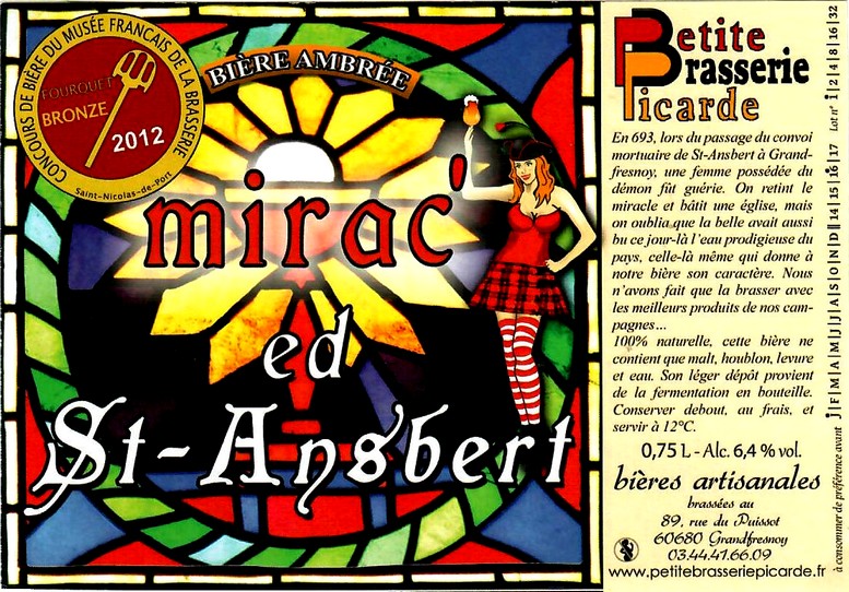 etiquette PETITE BRASSERIE PICARDE 20