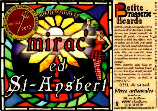 etiquette PETITE BRASSERIE PICARDE 25