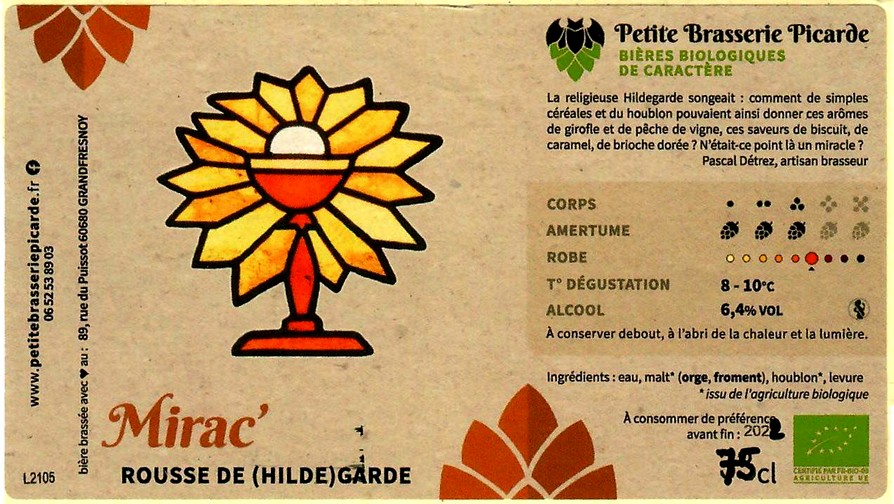 etiquette PETITE BRASSERIE PICARDE 38